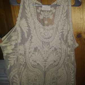 Dressy lace tank top
